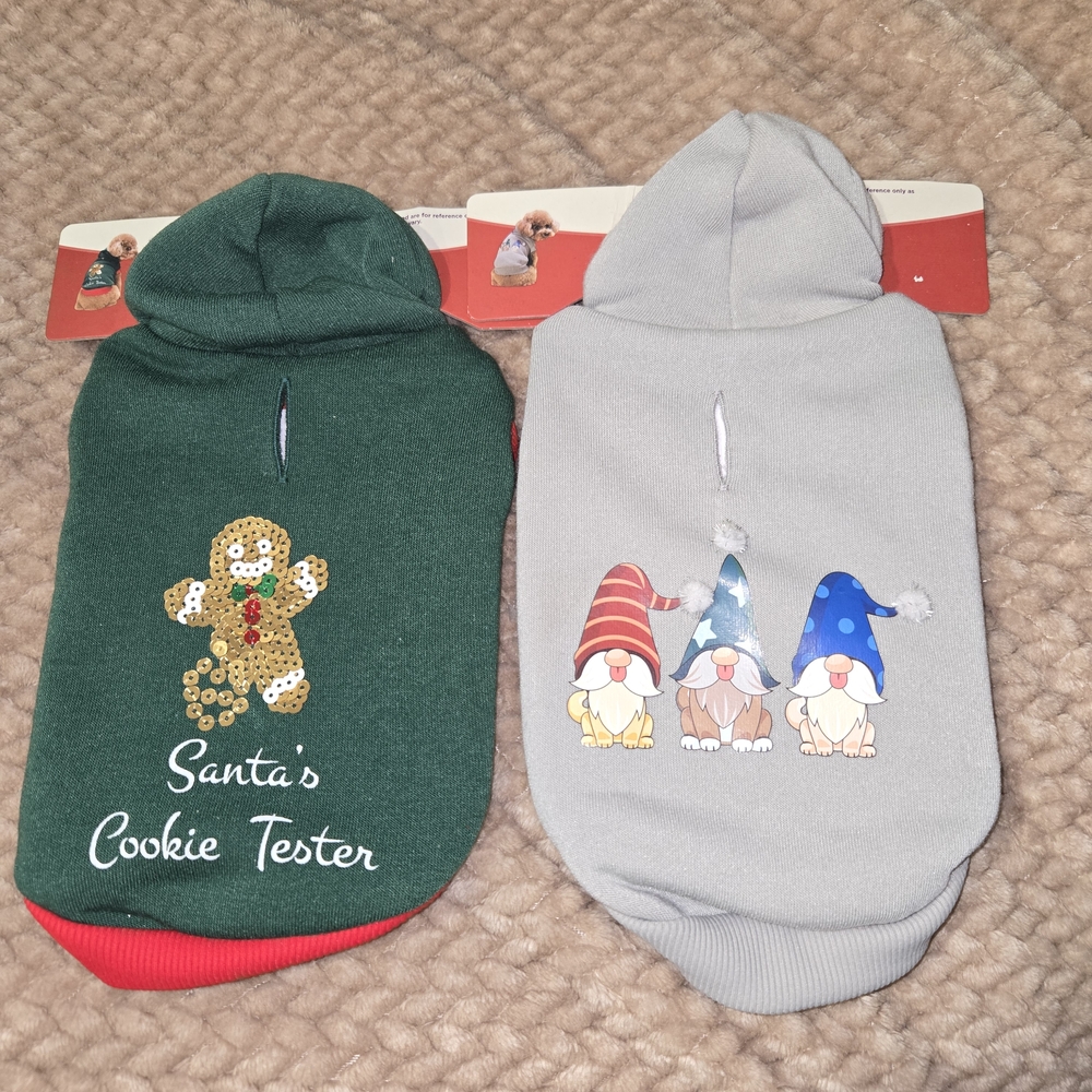 Heart To Tail Gray Holiday Pet Sweatshirt